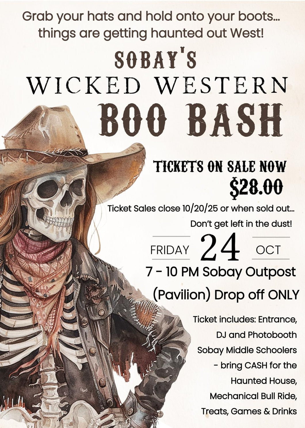 Boo Bash Wicked Western 10/24/2025