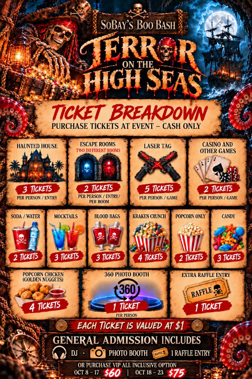 Boo Bash - Terror on the High Seas 10/23/26